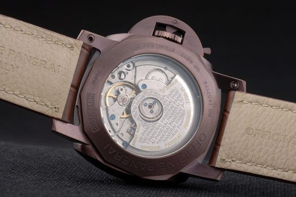 Panerai Luminor Brown Leather Strap Black Dial 80161 - Image 10