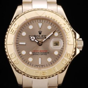 Rolex Yacht Master Gold Dial Gold Tachymeter（replica 1:1）