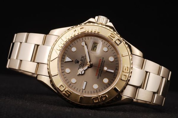 Rolex Yacht Master Gold Dial Gold Tachymeter（replica 1:1） - Image 4