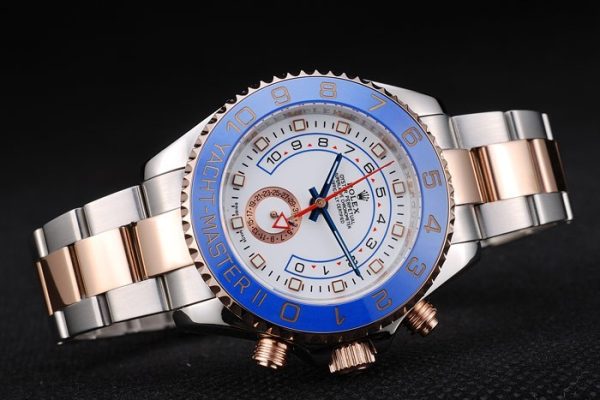 Rolex Yachtmaster Blue Ceramic Bezel White Dial Tachymeter（replica 1:1） - Image 2