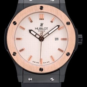 Hublot Big Bang Black Rubber Strap Beige Dial 80200