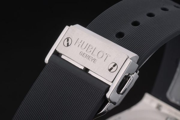 Hublot Big Bang Black Rubber Strap White Checkered Dial 80197 - Image 5