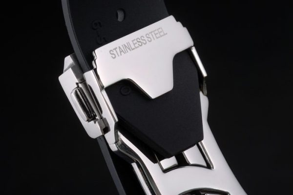 Hublot Big Bang Black Rubber Strap White Checkered Dial 80197 - Image 6