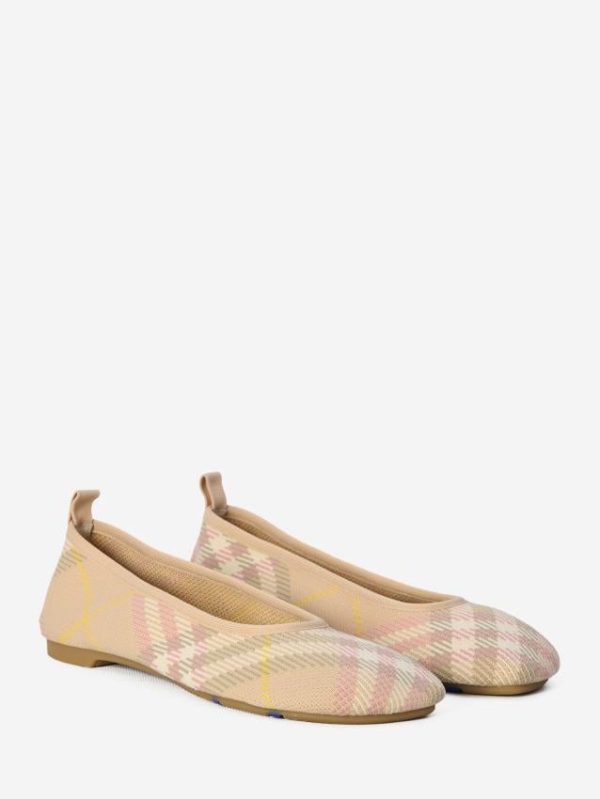 Check knit Baby ballerinas - Image 5