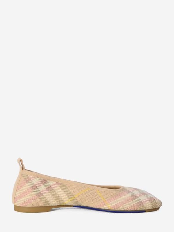 Check knit Baby ballerinas - Image 6