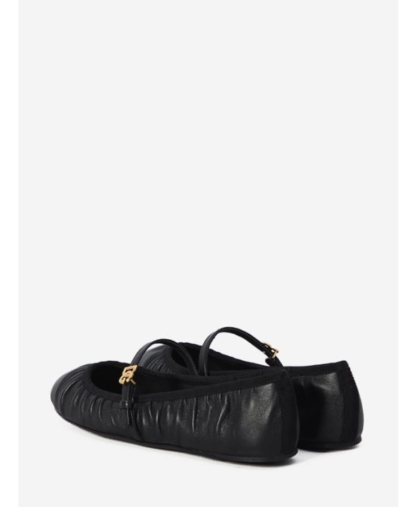 Leather ballet flats
