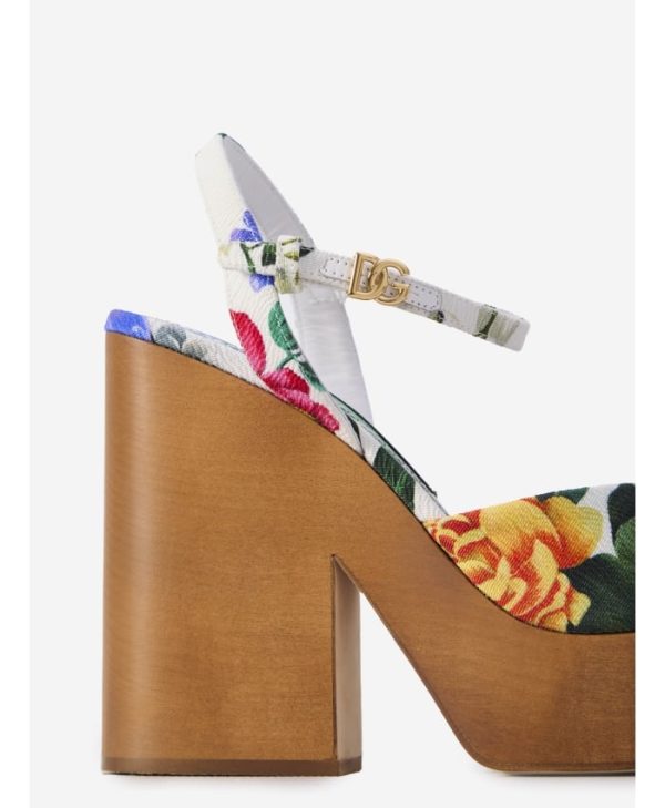 Floral platform sandals - Image 3