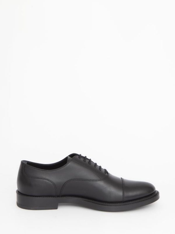 Lace-ups in black leather - Image 6