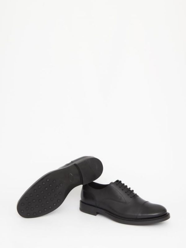 Lace-ups in black leather - Image 3