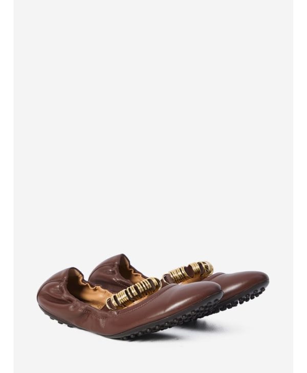 Ballet flats wit eyelets - Image 5
