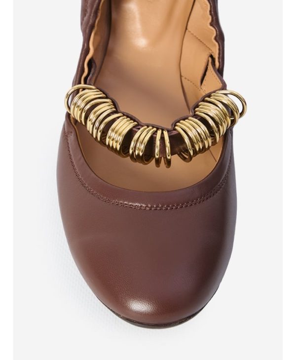 Ballet flats wit eyelets - Image 3