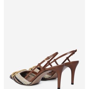 VLogo Signature slingback pumps