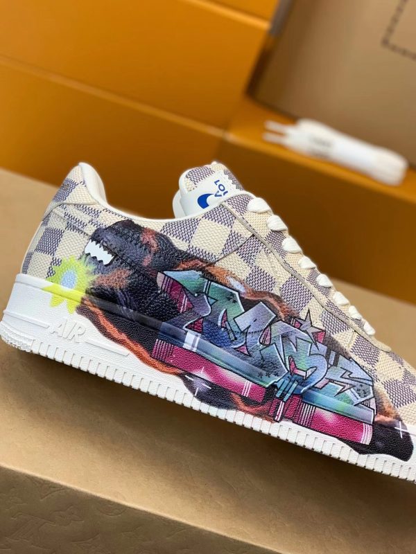 「#151」LOUIS VUITTON × NIKE AIR FORCE 1 Sneaker - Image 6