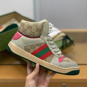 ¡¸#211¡¹Gucci High-top Distressed sneakers