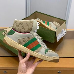 ¡¸#212¡¹Gucci High-top Distressed sneakers