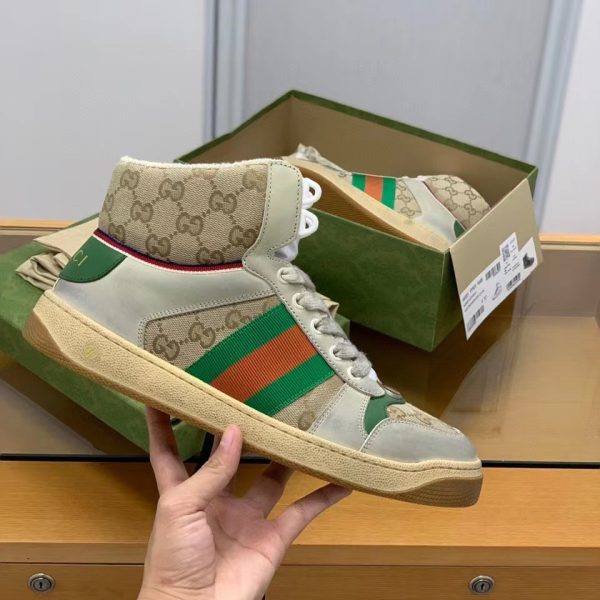 ¡¸#212¡¹Gucci High-top Distressed sneakers