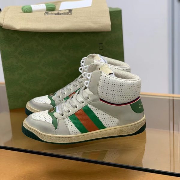 ¡¸#213¡¹Gucci High-top Distressed sneakers - Image 3