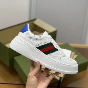 ¡¸#246¡¹Gucci sneakers Cowhide+Breathable mesh