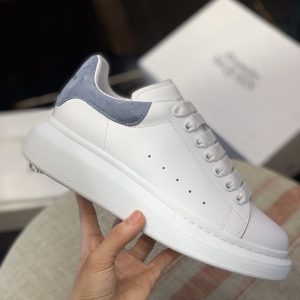¡¸#460¡¹Alexander McQueen Mist Blue velvet tail Sneakers