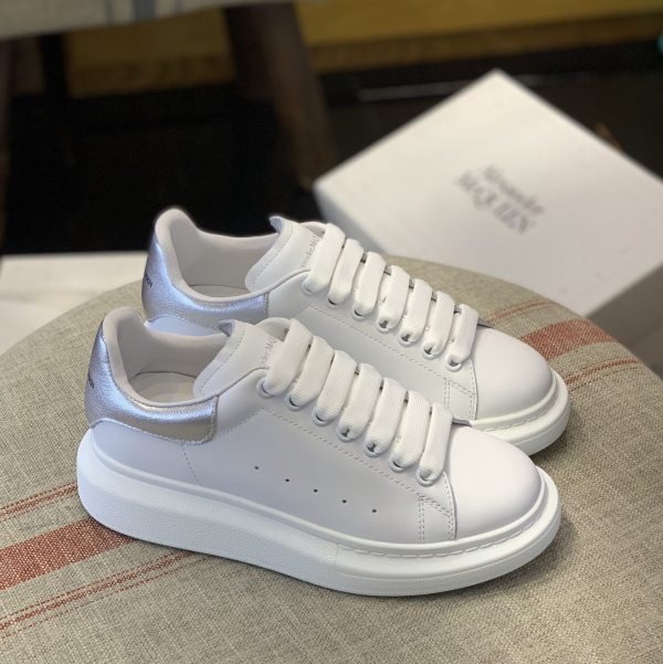 ¡¸#462¡¹Alexander McQueen MQ silvery cowhide tail Sneakers - Image 2