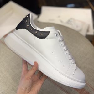 ¡¸#466¡¹Alexander McQueen MQ black tail Rose nail Sneakers