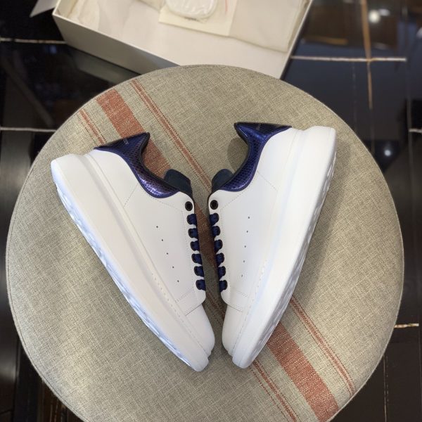 ¡¸#478¡¹Alexander McQueen MQ Blue snake-grain pattern tail Sneakers - Image 3
