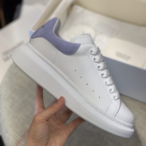 ¡¸#481¡¹Alexander McQueen MQ Light blue velvet tail Sneakers