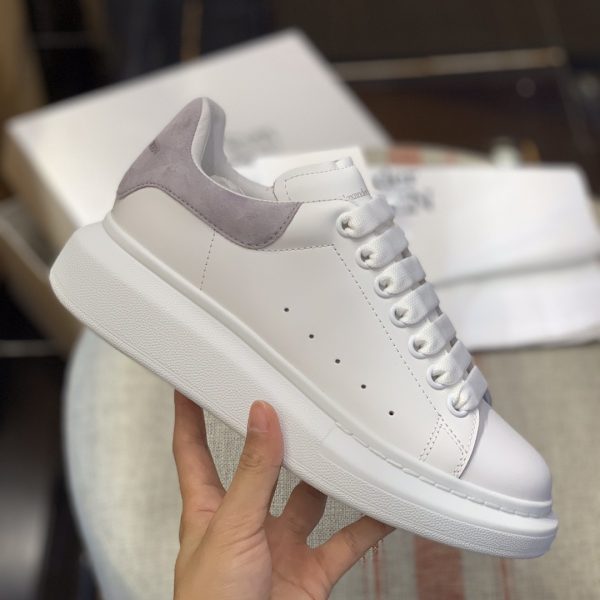 ¡¸#485¡¹Alexander McQueen MQ Light gray velvet tail Sneakers