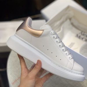 ¡¸#493¡¹Alexander McQueen MQ rose gold tail Sneakers