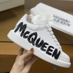 ¡¸#509¡¹Alexander McQueen MQ 3D white letter Sneakers