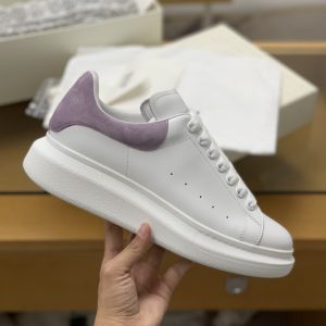 ¡¸#510¡¹Alexander McQueen MQ Lilac purple velvet tail Sneakers