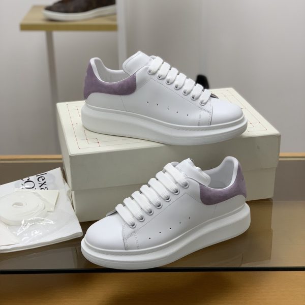 ¡¸#510¡¹Alexander McQueen MQ Lilac purple velvet tail Sneakers - Image 3