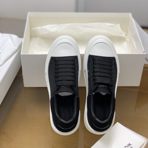 ¡¸#515¡¹Alexander McQueen MQ Black velvet tail Sneakers - Image 3
