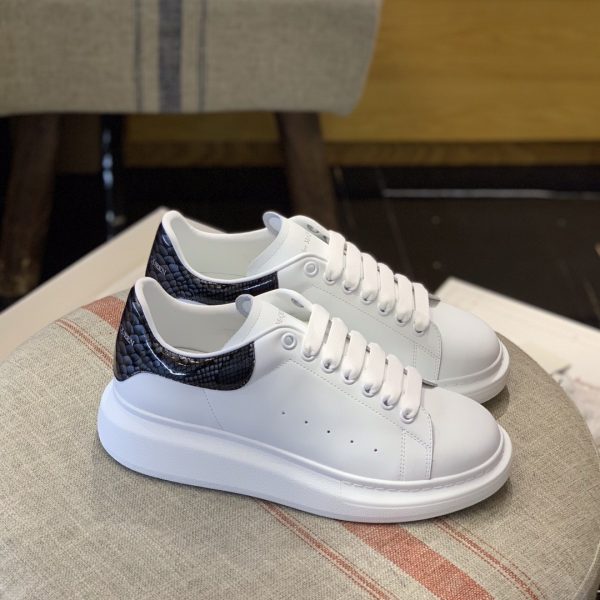 ¡¸#495¡¹Alexander McQueen MQ Grey paint snake-grain pattern tail Sneakers - Image 2