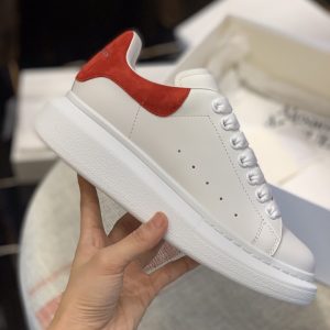 ¡¸#503¡¹Alexander McQueen MQ Red velvet tail Sneakers