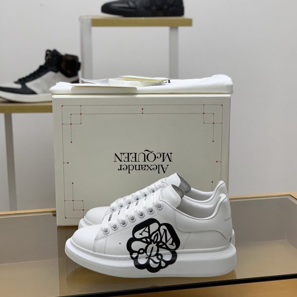 ¡¸#506¡¹Alexander McQueen MQ 3D white bloom Sneakers - Image 2