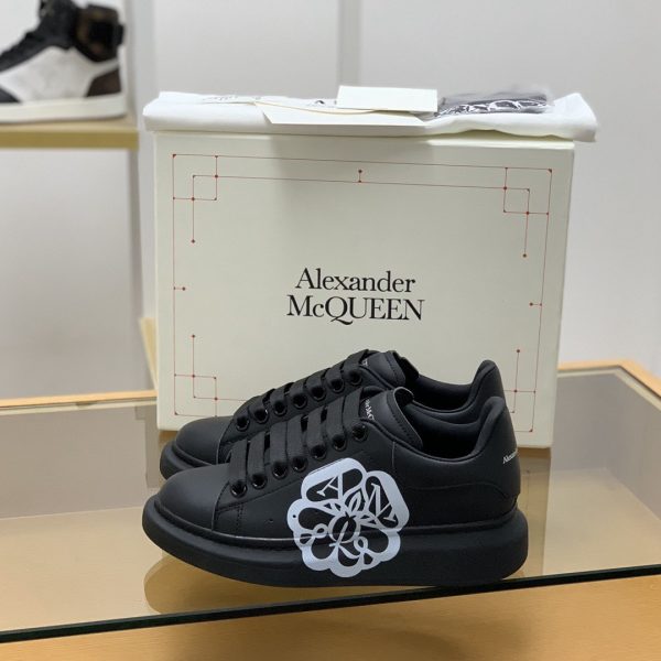 ¡¸#507¡¹Alexander McQueen MQ 3D black bloom Sneakers - Image 3