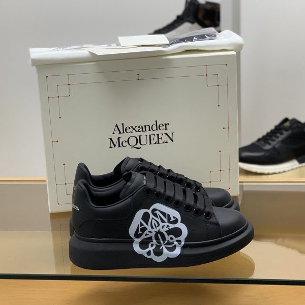 ¡¸#507¡¹Alexander McQueen MQ 3D black bloom Sneakers - Image 2