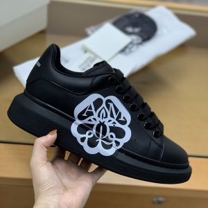¡¸#507¡¹Alexander McQueen MQ 3D black bloom Sneakers