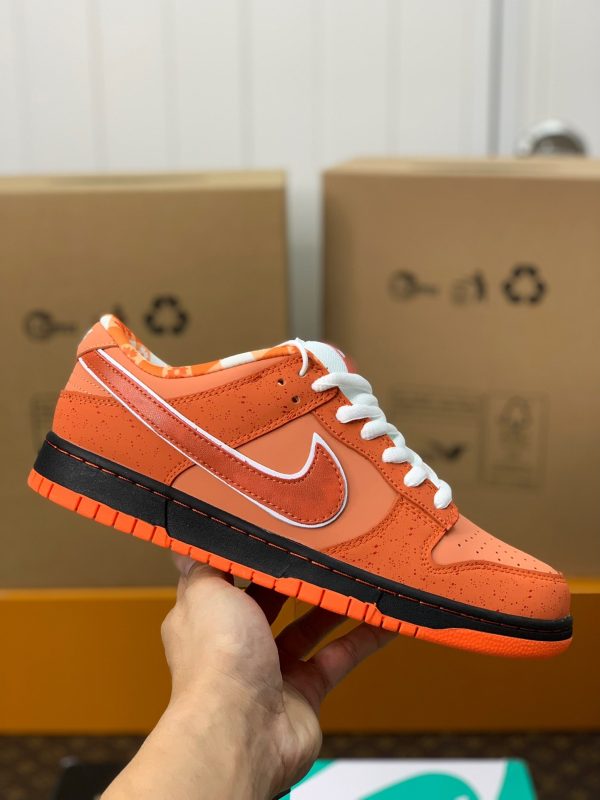 ¡¸#753¡¹Nike UA Dunk SB Low Orange Lobster Sneakers - Image 3