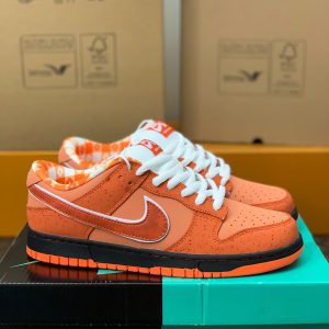 ¡¸#753¡¹Nike UA Dunk SB Low Orange Lobster Sneakers