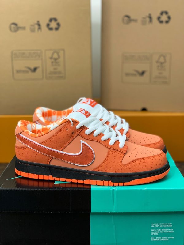 ¡¸#753¡¹Nike UA Dunk SB Low Orange Lobster Sneakers
