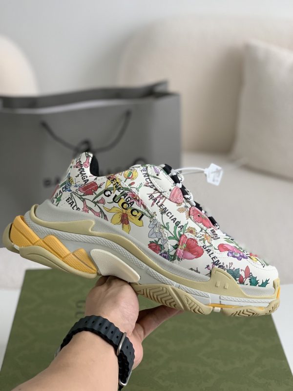 ¡¸#795¡¹Gucci X Balenciaga Triple S Sneakers - Image 4