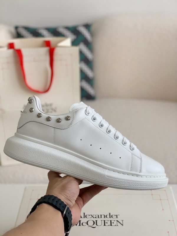 ¡¸#499¡¹Alexander McQueen MQ White Rose nail tail Sneakers - Image 3