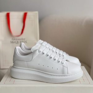 ¡¸#461¡¹Alexander McQueen MQ white cowhide tail Sneakers