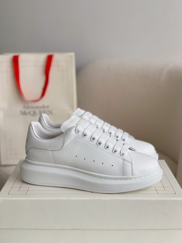 ¡¸#461¡¹Alexander McQueen MQ white cowhide tail Sneakers