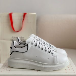 ¡¸#464¡¹Alexander McQueen MQ white film tail Sneakers