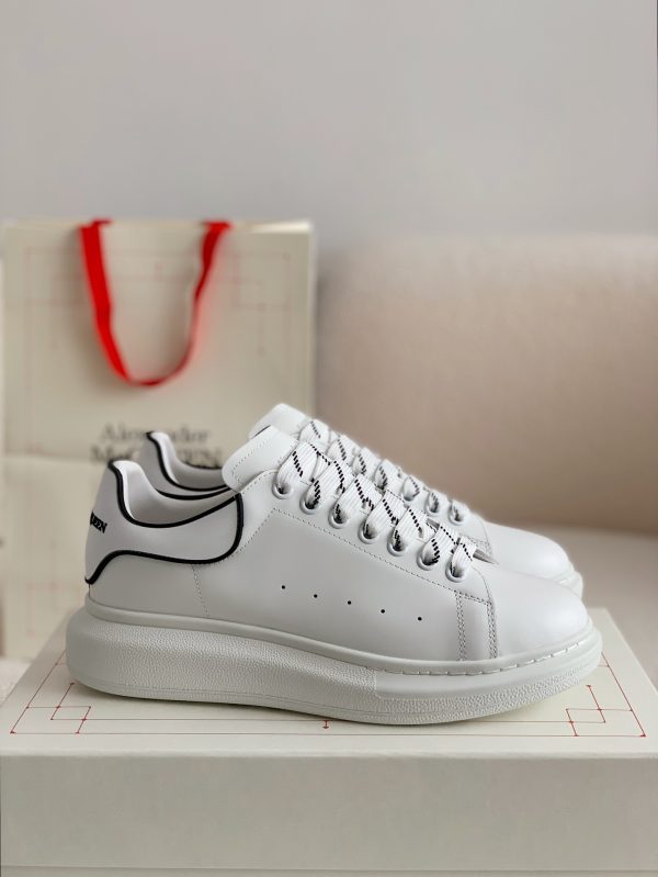 ¡¸#464¡¹Alexander McQueen MQ white film tail Sneakers