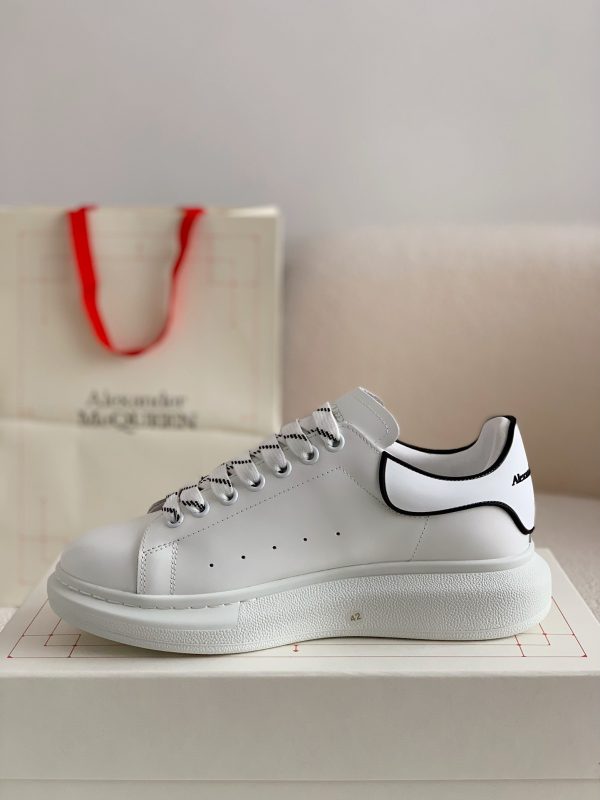 ¡¸#464¡¹Alexander McQueen MQ white film tail Sneakers - Image 4