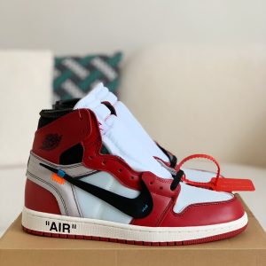 ¡¸#843¡¹Nike Off-White Air Jordan 1 Retro Chicago